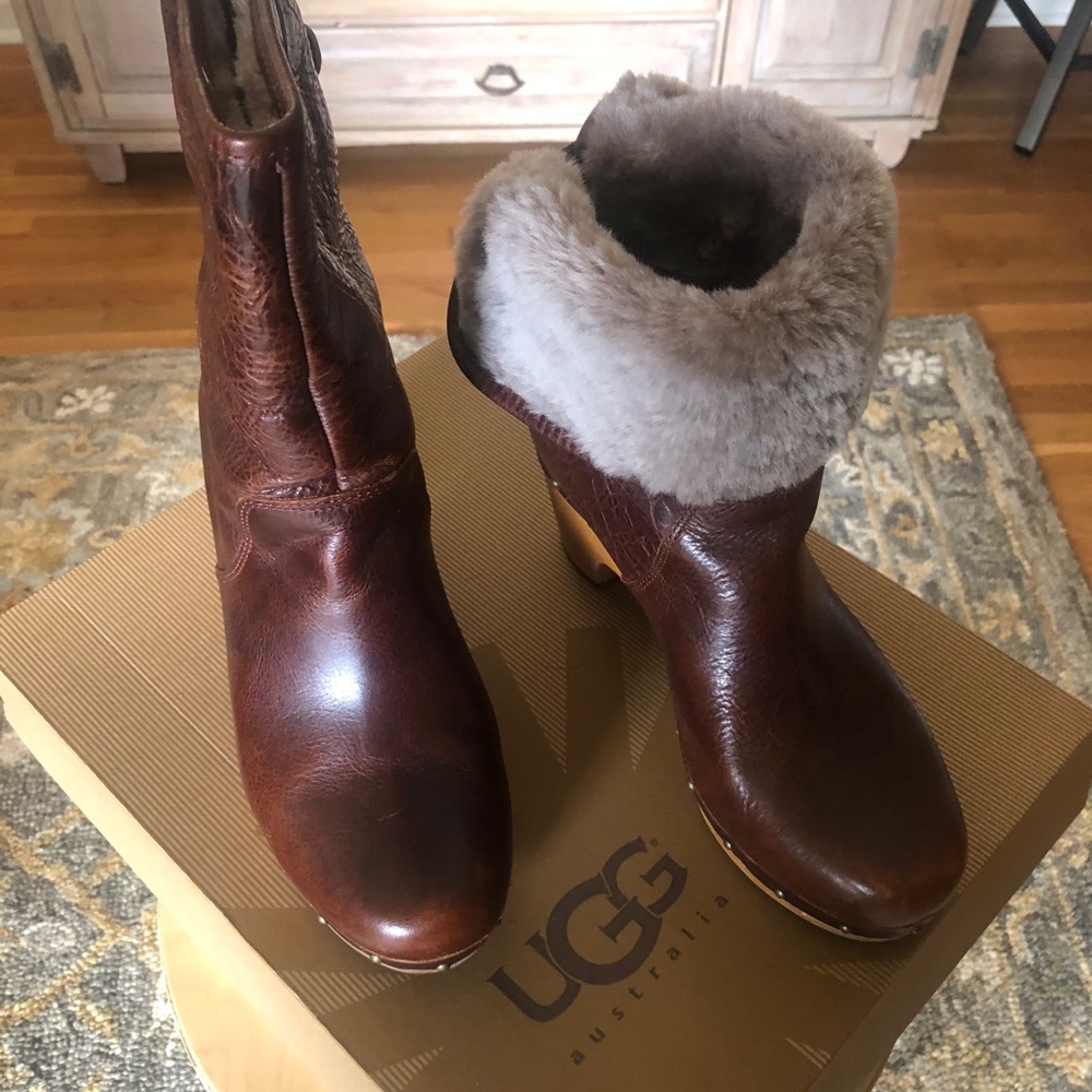 UGG Lynea ll fur cuffed boots